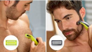 PHILIPS NORELCO ONEBLADE FACE & BODY ELECTRIC TRIMMER & SHAVER QP 2630/85