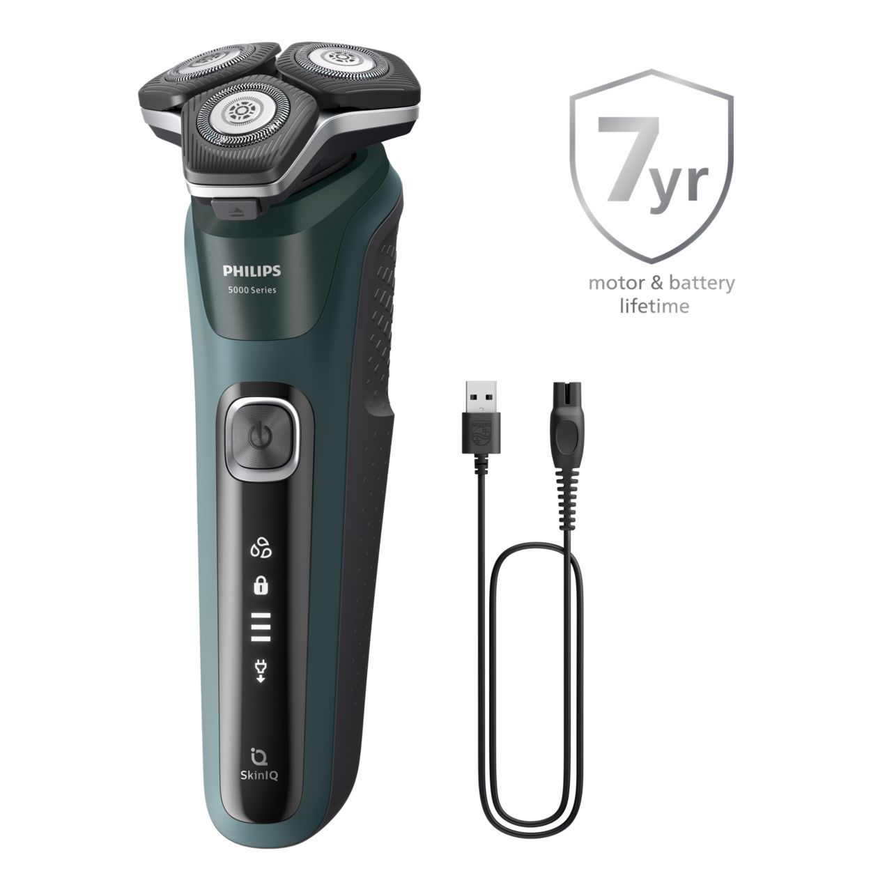 Shaver Series 5000 Wet and dry electric shaver, cleaning pod