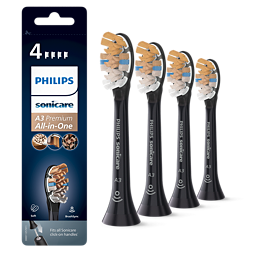 Sonicare A3 Premium All-in-One 4x Black sonic toothbrush heads