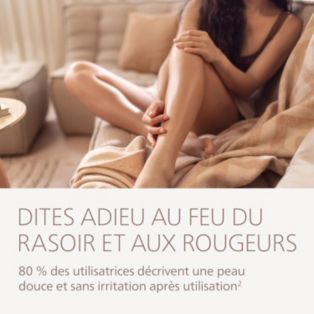 Lady Shaver Series 8000 Rasoir sans fil, sur peau sèche ou humide