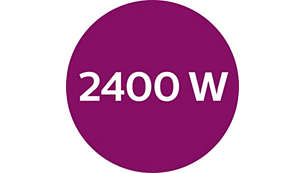 2600 W voor snelle opwarming en krachtige uitvoering