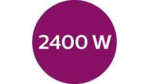 2600 watt for fast heat-up