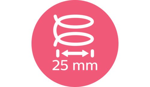 Cilindro medio da 25 mm per ricci classici