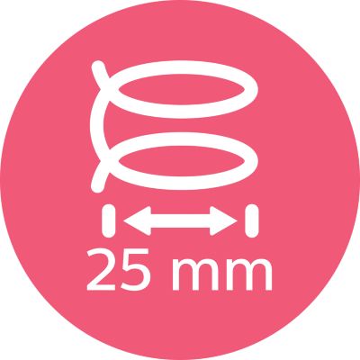 25mm의 미디엄 바렐로 연출하는 클래식 컬링