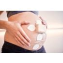 Solution de surveillance fœtale sans sangle Avalon  Pod sans fil de mesures fœtales et maternelles, et patch adhésif associé