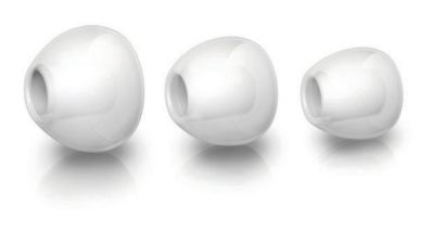 3 interchangeable rubber ear caps for optimal fit in all ears