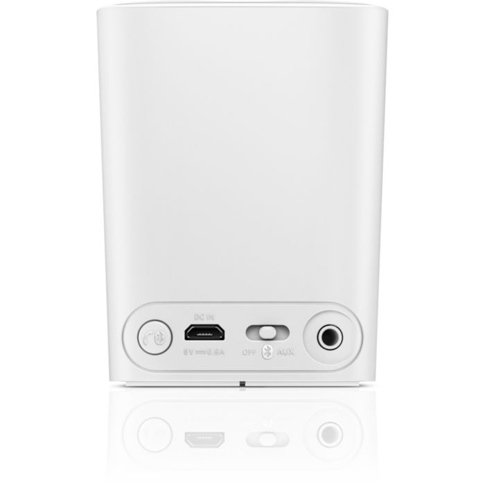 Philips BT100W/37 Wireless Mini Portable Bluetooth Speaker 2024 (White)