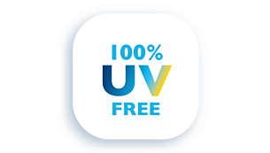 100 % UV-fritt ljus – säkert för ögon och hud