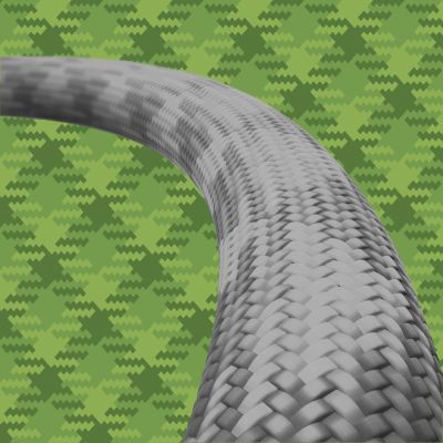 Fine-knit headband sleeve with a vivid design