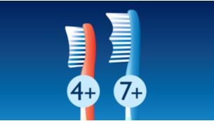 Têtes de brosse adaptées à chaque âge pour protéger les petites dents
