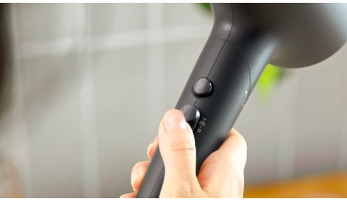 Control preciso con 6 posiciones de calor y velocidad