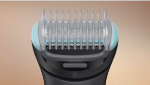 Click-on combs for trimming hair in any direction