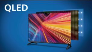 QLED display allows for a greater color range and depth