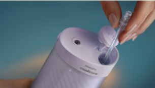 2-in-1 fill port for easy refilling and storing your tip