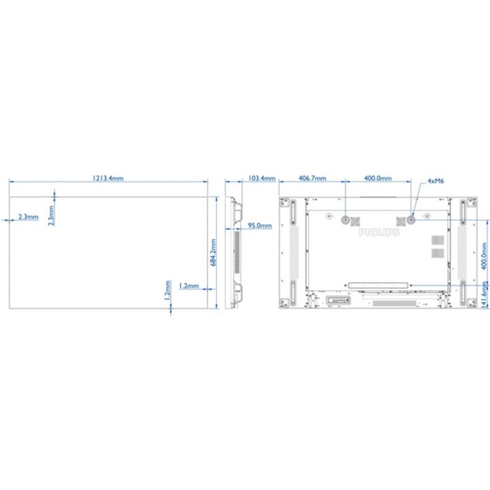 Signage Solutions Video Wall Display BDL5588XL/00 | Philips