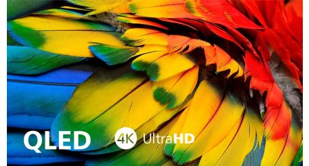 4K QLED display allows for a greater color range and depth