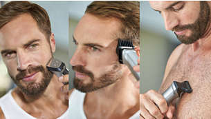 Trim and style your face, head and body with 23 pieces