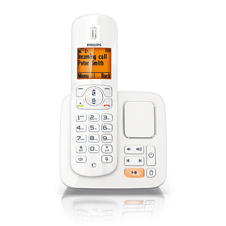 CD2851W/NL BeNear Draadloze telefoon met antwoordapparaat