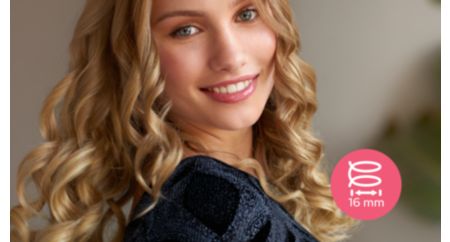 16mm curling barrel for bouncy curls and ringlets