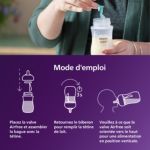 S'écoule comme du sein, aide à réduire les problèmes de tétée