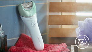Cordless wet and dry for use in bath or shower