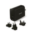 Chargeur secteur de voyage, 1 port C et 1 port A