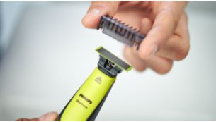2 click-on stubble combs (1, 3mm) for an even stubble