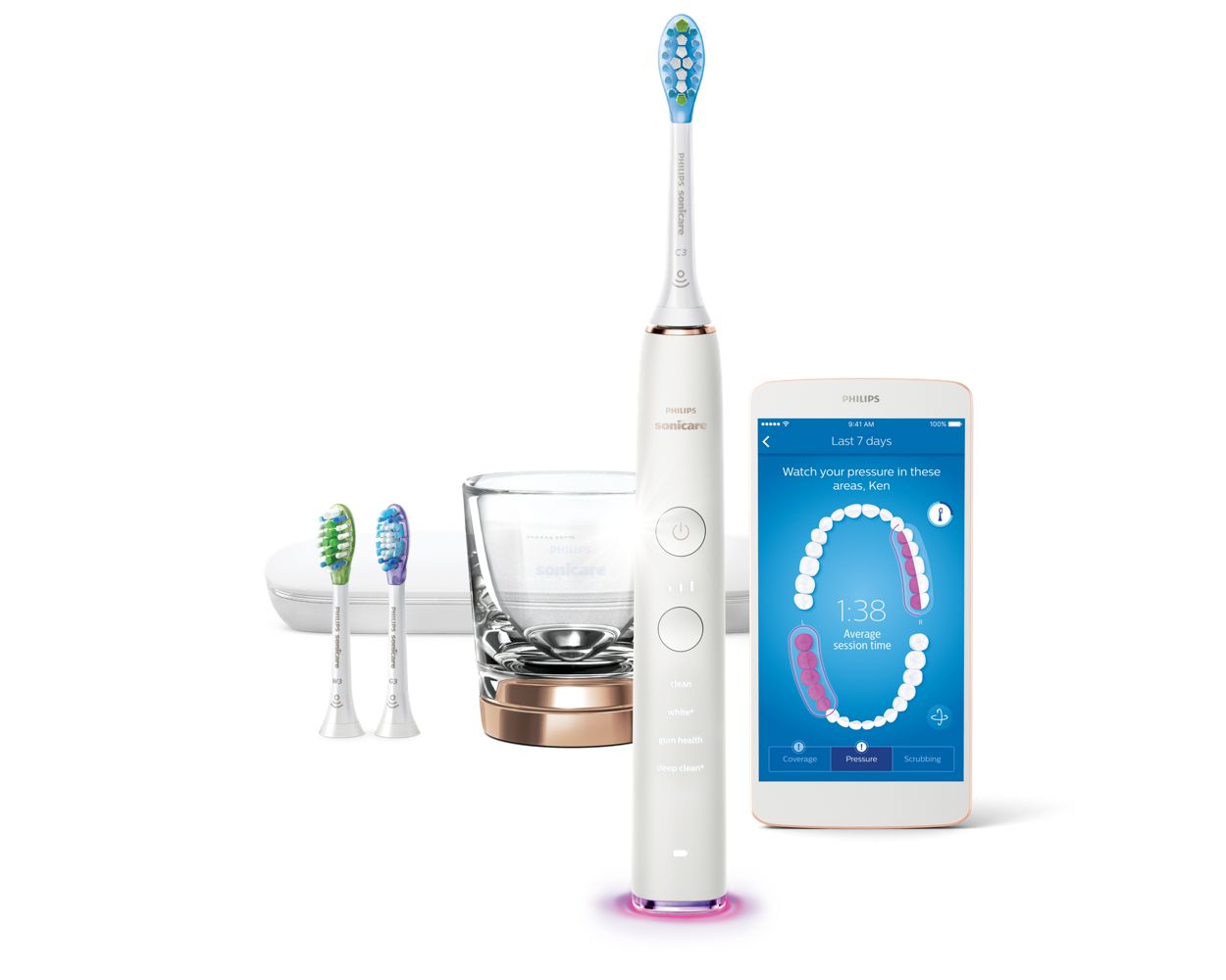 DiamondClean Smart 9300 Rose gold | Philips Sonicare