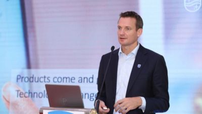 Hugo Luik, Tổng Giám đốc Philips Việt Nam phát biểu tại lễ khai trương hệ thống MRI