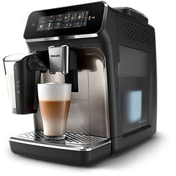Serie 3300 Solución de leche LatteGo Cafetera Espresso automática Silent Brew, 6 bebidas