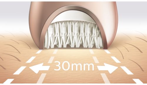 Extra-wide epilator head