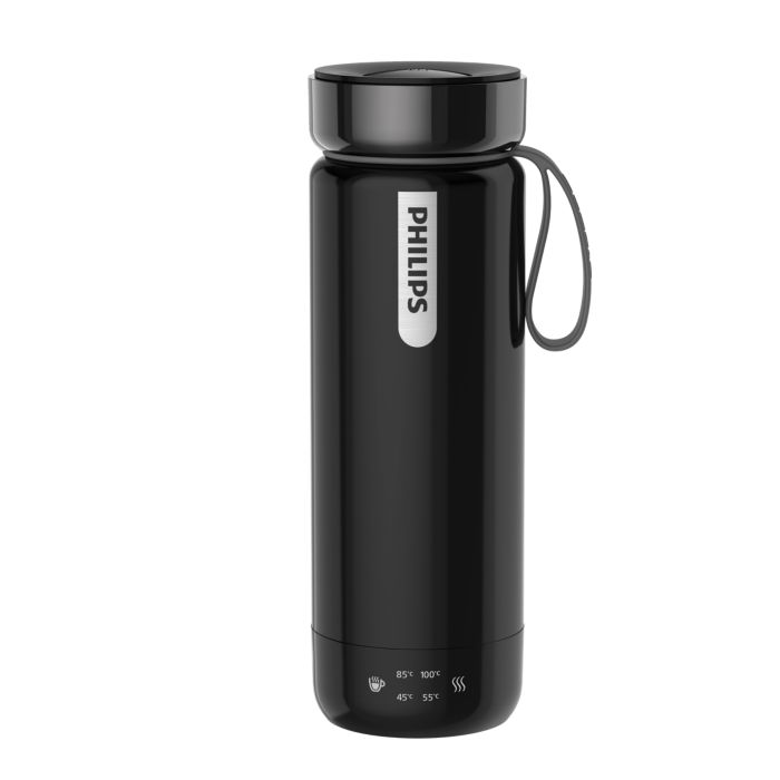 Portable boiling bottle , hot water when on-the-go