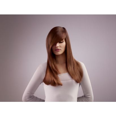 Style bouclé ou lisse avec le boucleur soufflant