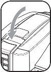 lever in closed position