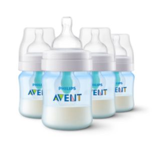 Anti-colic bottle with AirFree vent
