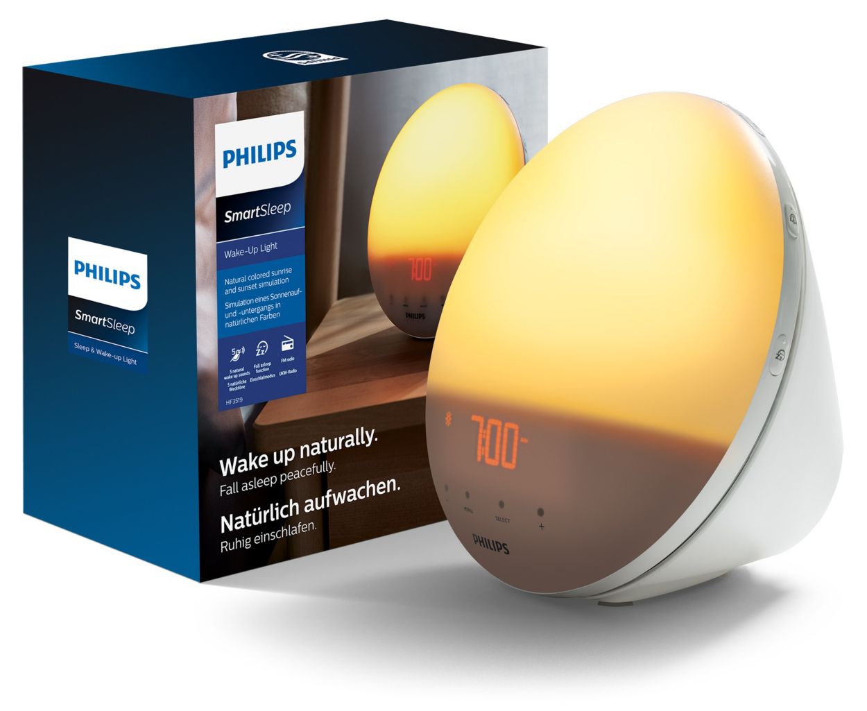 gebonden serveerster vrijwilliger SmartSleep Wake-up Light HF3531/01 | Philips