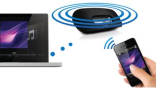 Stream music with AirPlay wireless technology