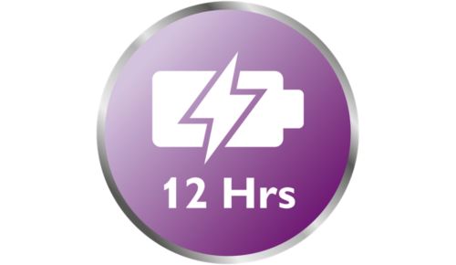 More flexibility with up to 12 hours of operating time*
