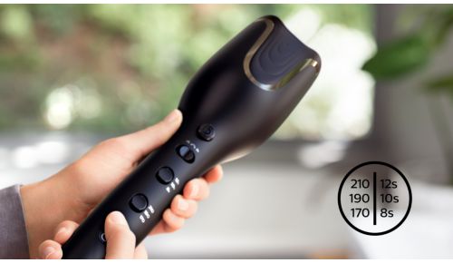 Tre värme- och tre tidsinställningar för olika hårtyper