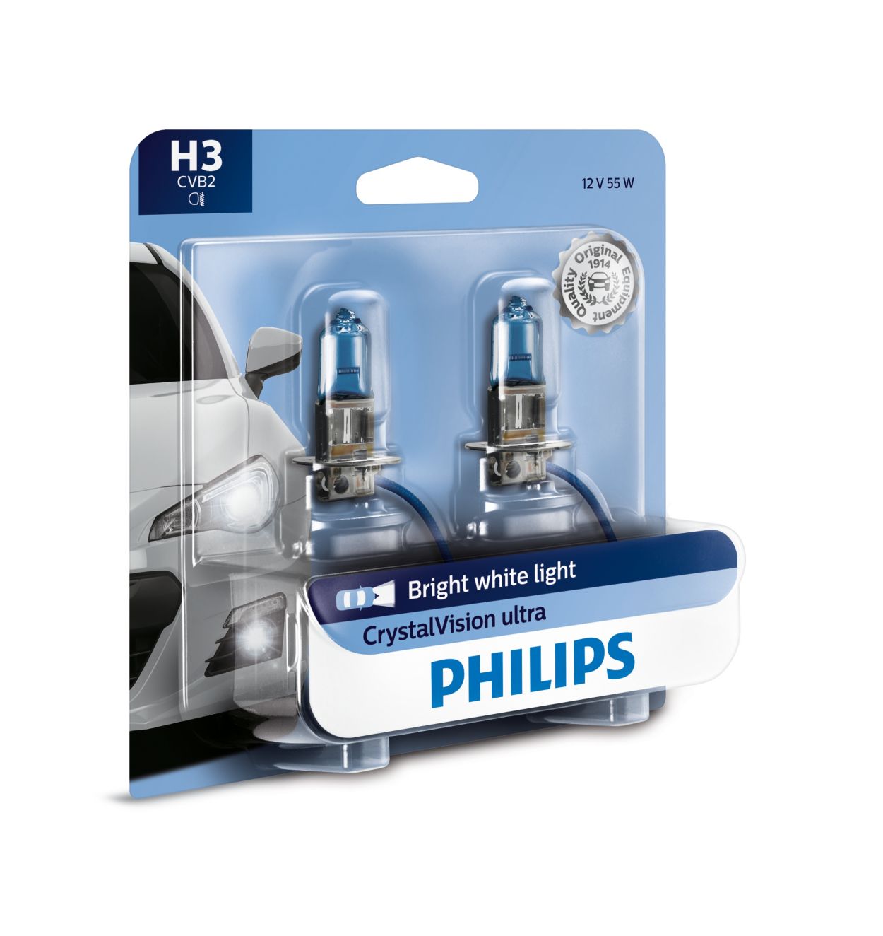 CrystalVision ultra upgrade headlight bulb 12336CVB2 | Philips