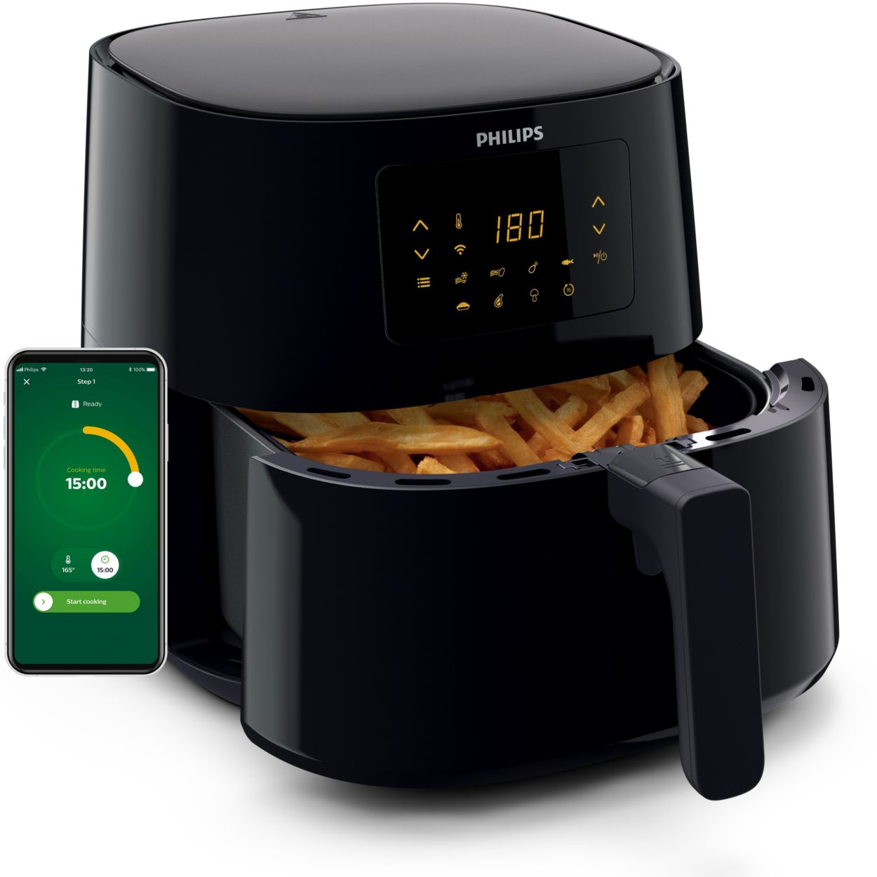 3000 Serie XL Connesso Airfryer, 6.2L, Friggitrice 14-in-1, App