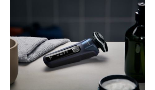 LED-display op het scheerapparaat met intuïtieve bedieningspictogrammen