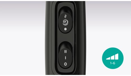 Seis ajustes de velocidad y calor para un control óptimo