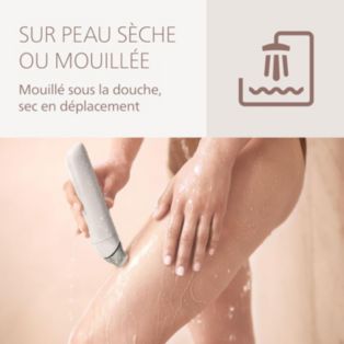 Lady Shaver Series 8000 Rasoir sans fil, sur peau sèche ou humide