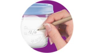 Pots de conservation du lait maternel SCF618/10