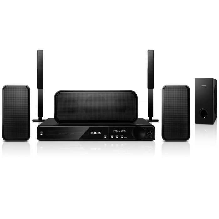 Spectacular surround sound with deep powerful bass