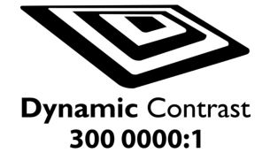 "Dynamic contrast 3000000:1 for incredible rich black detail