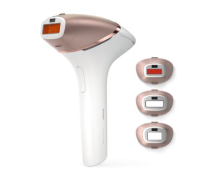 Philips - La unica Depiladora IPL con accesorios curvos