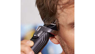 18 Schnittlängen (3 bis 20 mm) für einen gleichmäßigen Haarschnitt