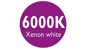 Luz blanca brillante de xenón de 6000 K